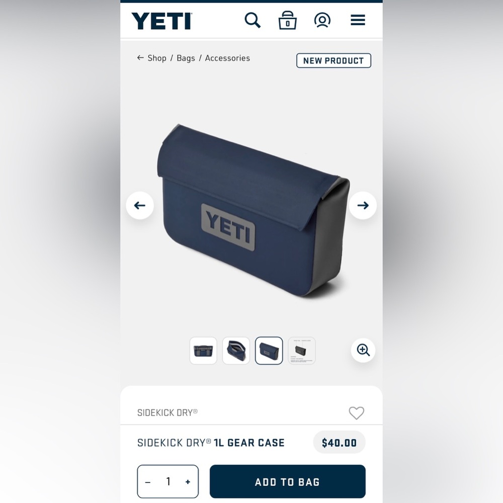 Yeti Sidekick Dry 3L GEAR CASE - Brand New